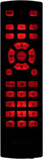 Проектор Vivitek D8800, подсветка пульта ДУ Проектор Vivitek D8800, подсветка пульта ДУ