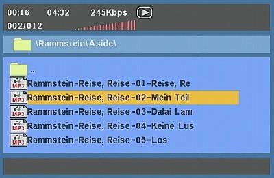 MP3 navigation