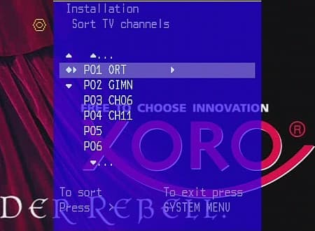 TV Tuner, Sort
