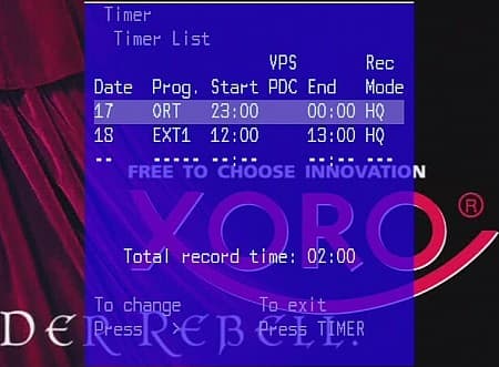 Record, Scheduler