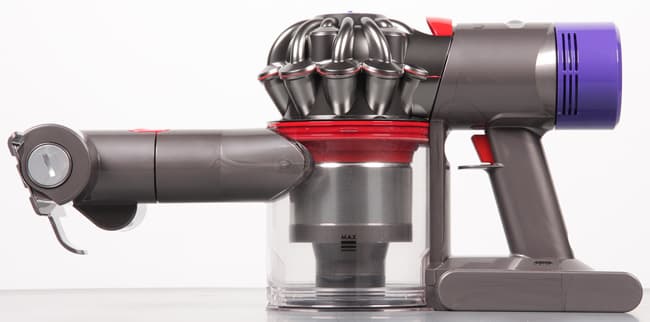 Пылесос Dyson V8 Absolute, вид слева Пылесос Dyson V8 Absolute, вид слева