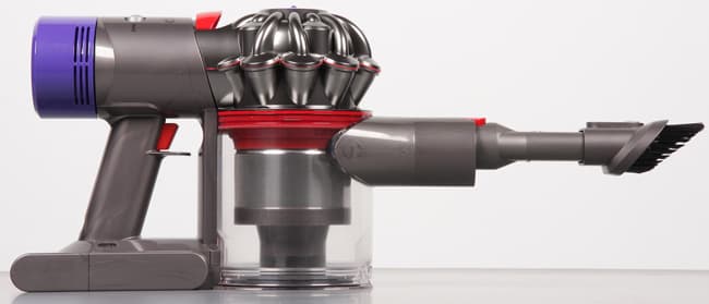 Пылесос Dyson V8 Absolute, вид справа Пылесос Dyson V8 Absolute, вид справа