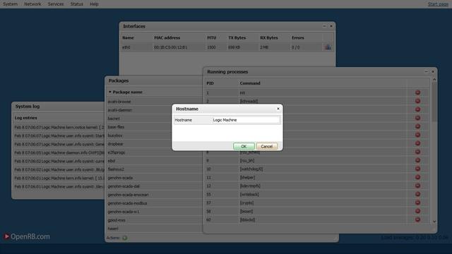 веб-интерфейс Evika LogicMachine веб-интерфейс Evika LogicMachine