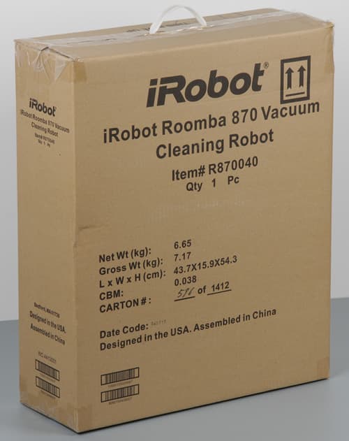 робот-пылесос iRobot Roomba 870, коробка робот-пылесос iRobot Roomba 870, коробка