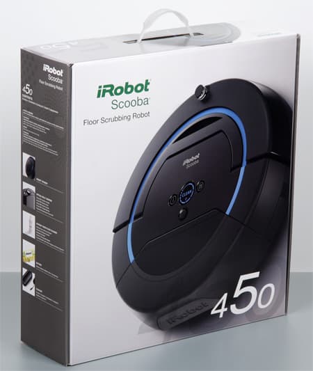Моющий робот-пылесос iRobot Scooba 450, коробка