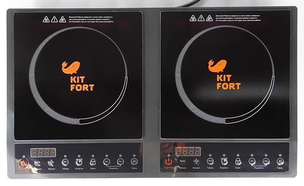 двухконфорочная индукционная плита Kitfort KT-109
