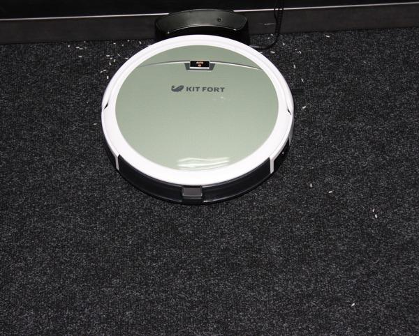 Kitfort KT-519, тест уборки Kitfort KT-519, тест уборки