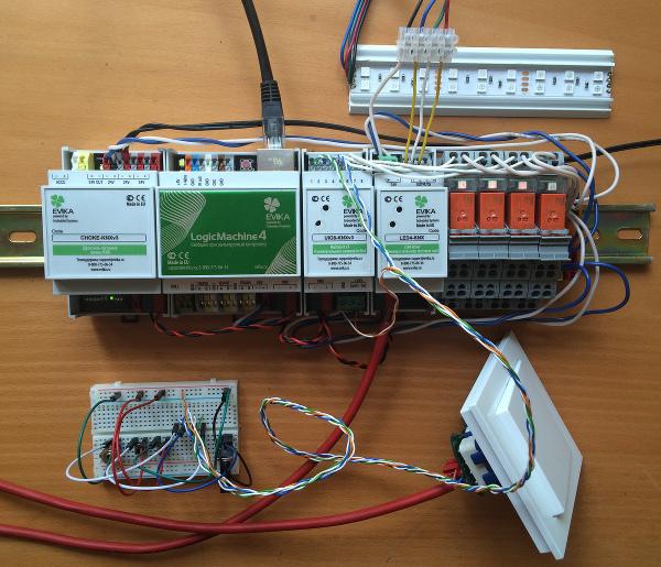 Тестовый стенд для знакомства с технологией KNX Тестовый стенд для знакомства с технологией KNX