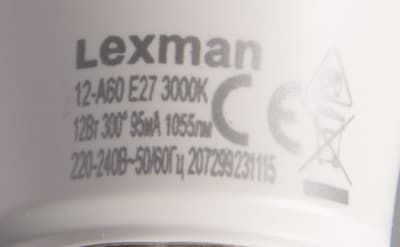 Lexman 12-A60 E27/30 R