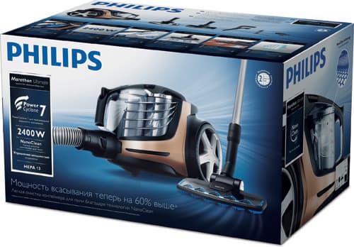Пылесос Philips PowerPro Ultimate (FC9912). Коробка. Пылесос Philips PowerPro Ultimate (FC9912). Коробка.