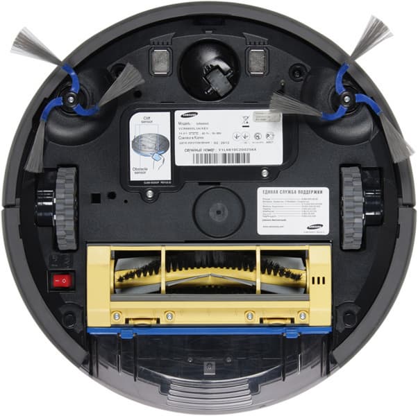 Робот-пылесос Samsung Navibot Silencio SR8895, вид снизу Робот-пылесос Samsung Navibot Silencio SR8895, вид снизу