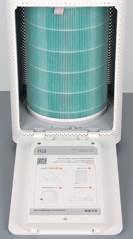 Очиститель воздуха Xiaomi Mi Air Purifier. Отсек фильтров