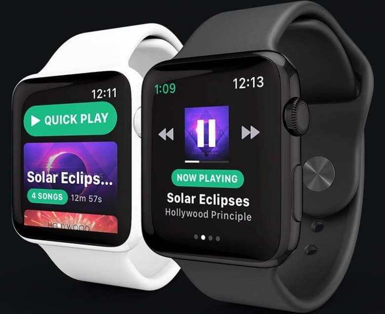 Spotify станет первым сторонним приложением для Apple Watch, поддерживающим уведомления без связи с iPhone