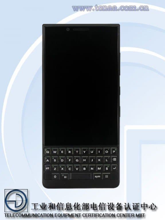 Смартфон BlackBerry Athena появился в базе данных TENAA