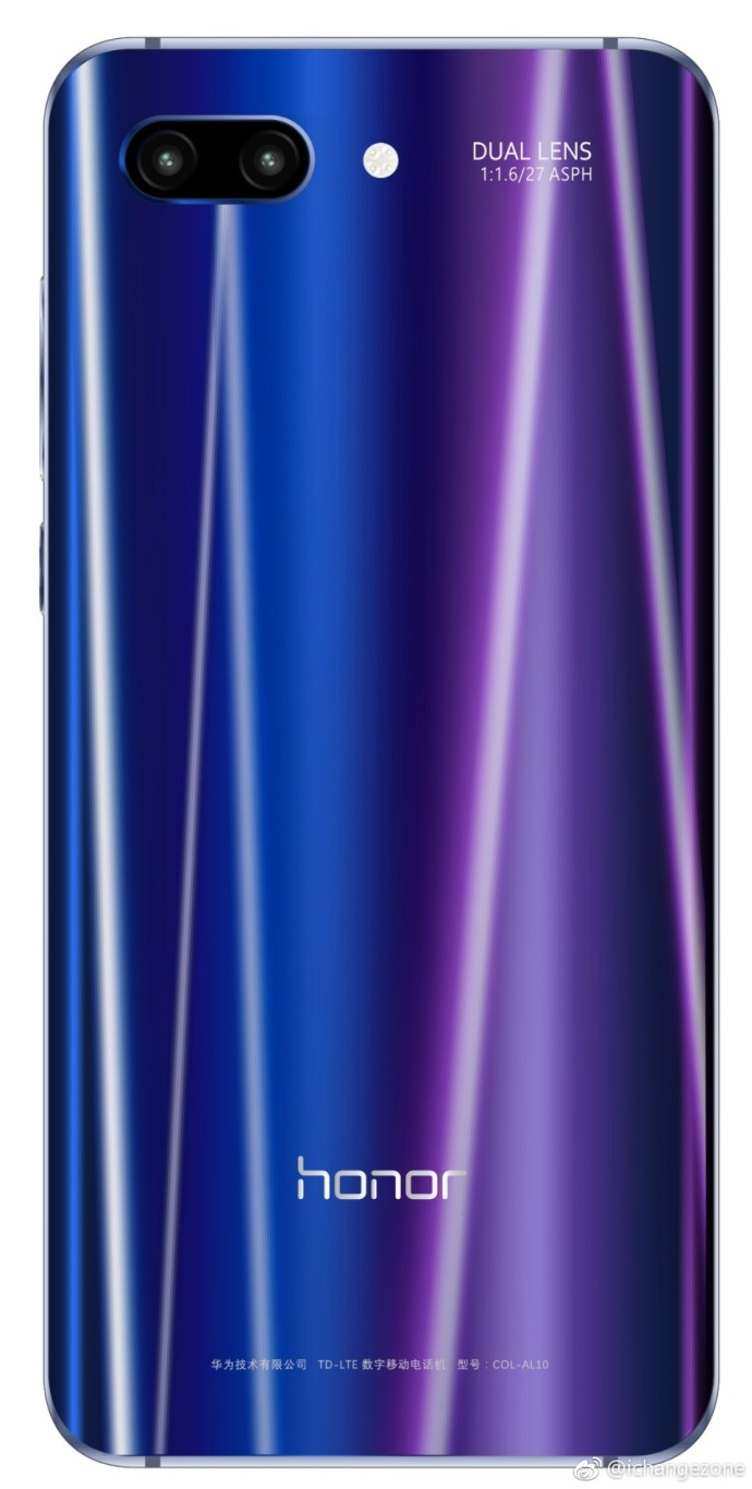 Опубликовано качественное изображение смартфона Honor 10