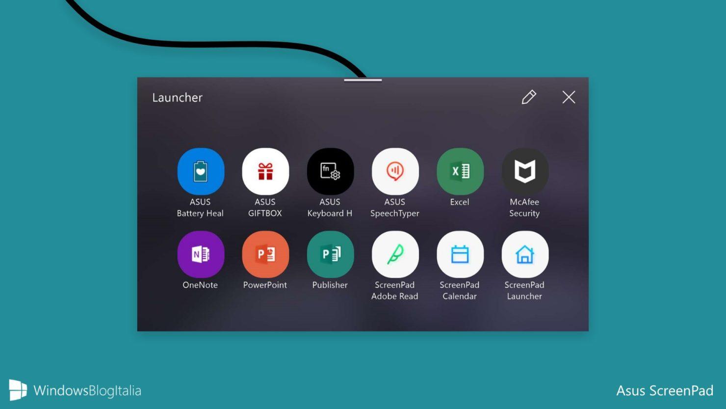 Asus планирует оснастить ноутбуки с Windows 10 аналогом MacBook Pro Touch Bar