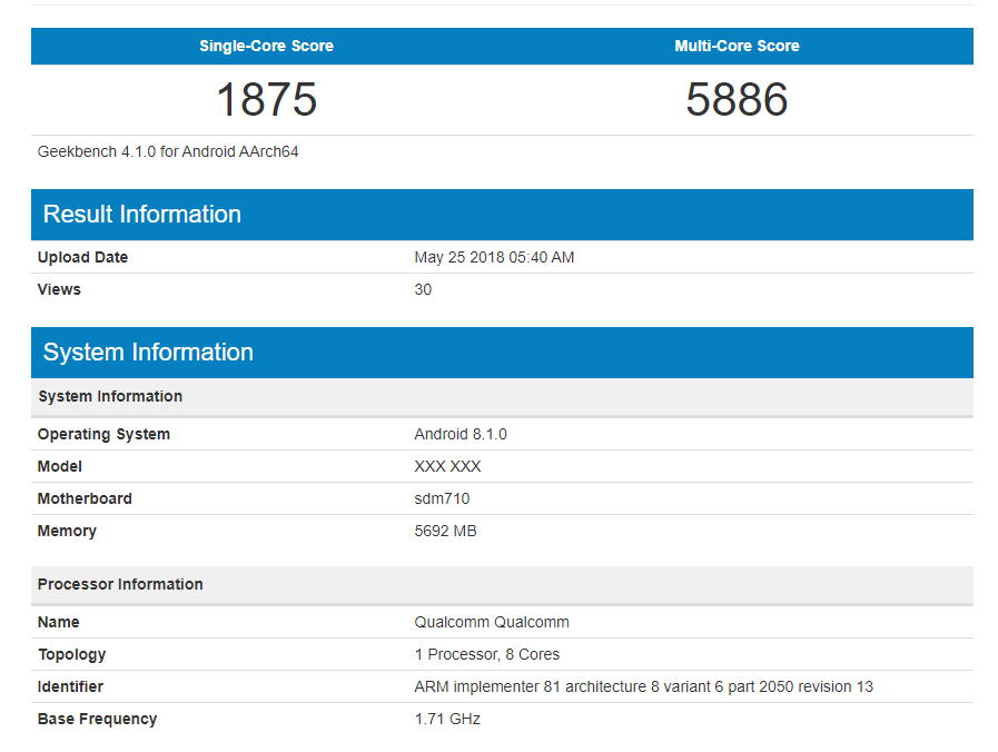 Производительность процессора SoC Snapdragon 710 близка к возможностям Snapdragon 845