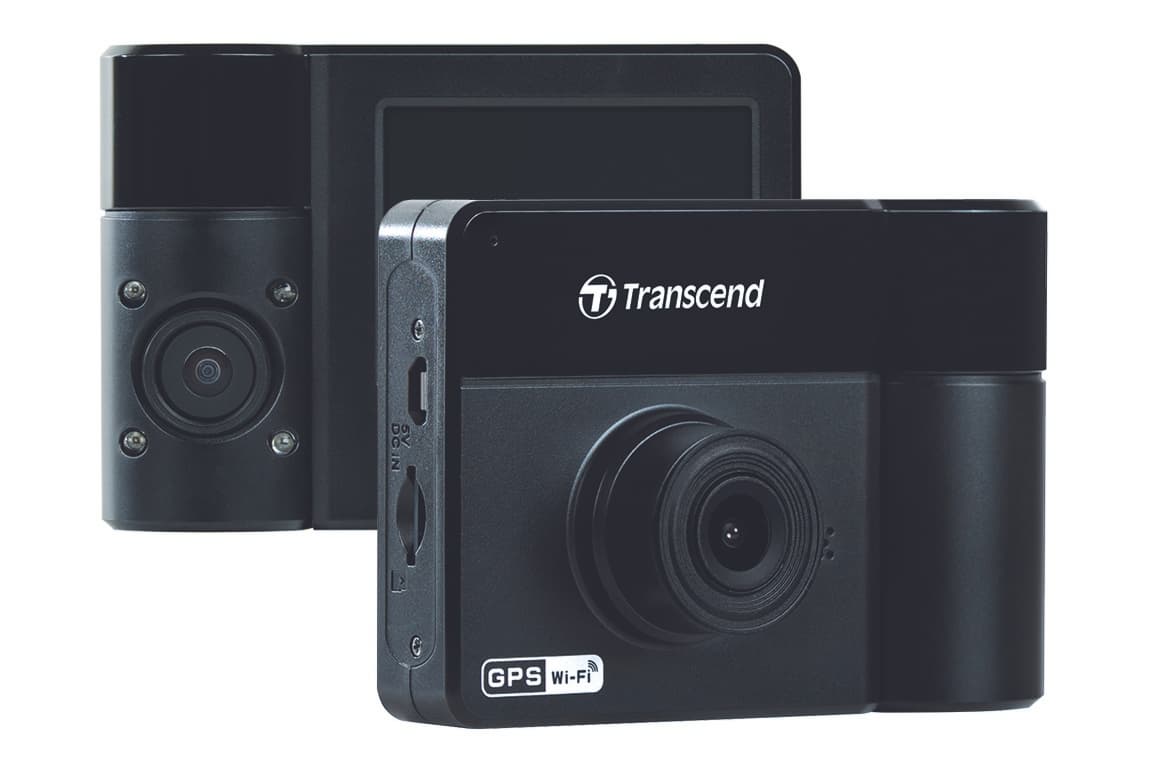 Видеорегистратор Transcend DrivePro 550 оснащен двумя камерами