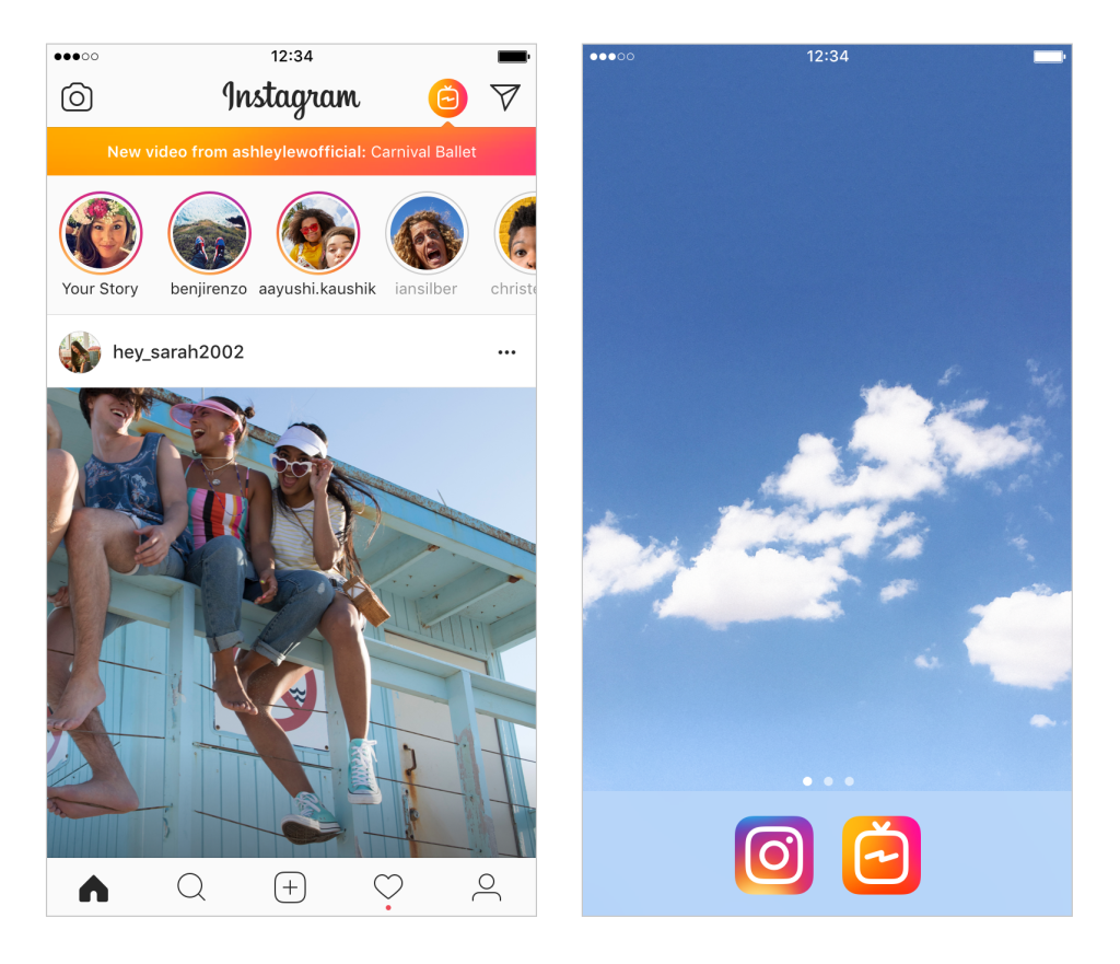 Запущен сервис Instagram IGTV. в котором представлены вертикальные видео продолжительностью до 60 минут