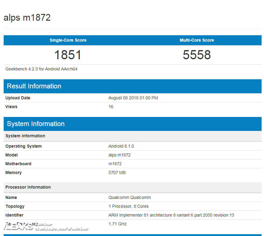 Неанонсированый смартфон Meizu 16X протестирован в Geekbench