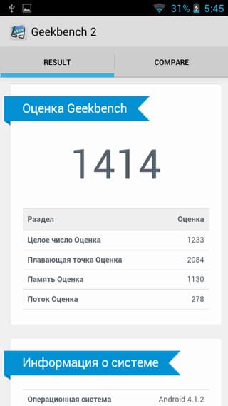 Caesar A9600 Geekbench 2