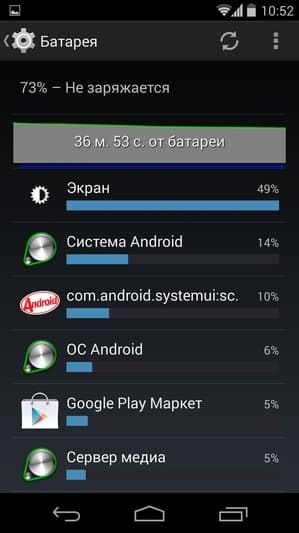 Штатное программное обеспечение Google Nexus 5 Штатное программное обеспечение Google Nexus 5