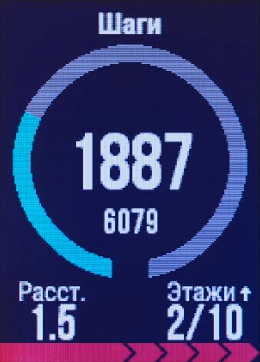 Снимок экрана Garmin vivoactive HR