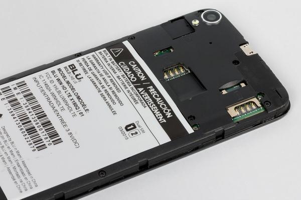 Слоты для карт BLU Win HD LTE Слоты для карт BLU Win HD LTE