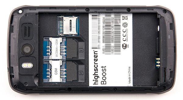 Конструкция Highscreen Boost Конструкция Highscreen Boost