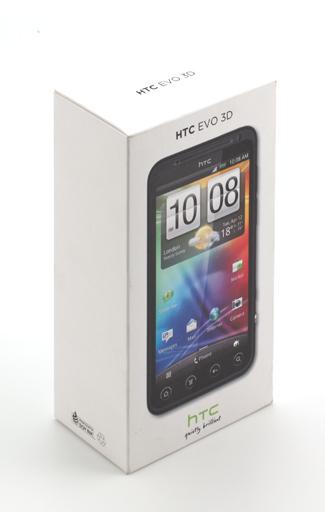 Коробка Обзор HTC Evo 3D. Коробка