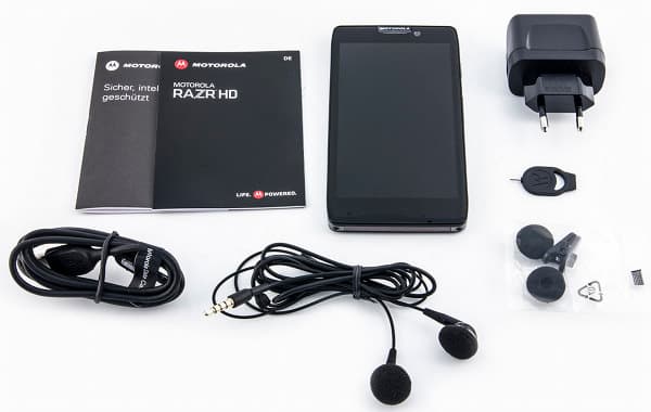 Комплект поставки Motorola XT925