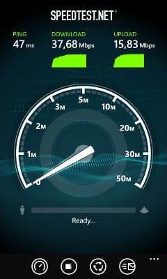 Скорость работы Wi-Fi в Nokia Lumia 720