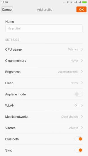 Управление режимами Xiaomi Mi Note Управление режимами Xiaomi Mi Note