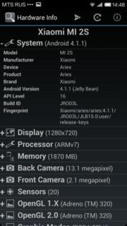 Характеристики Xiaomi Mi2S Характеристики Xiaomi Mi2S