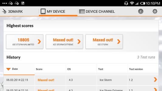 Производительность Xiaomi Mi3 Производительность Xiaomi Mi3