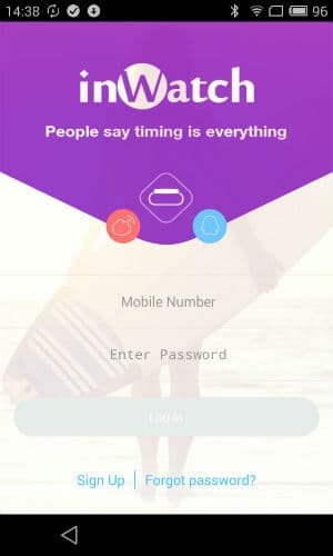 Сопряжение inWatch Pi со смартфоном Сопряжение inWatch Pi со смартфоном