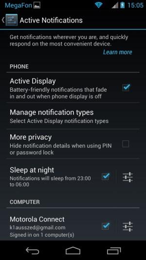 Операционная система Motorola Moto X