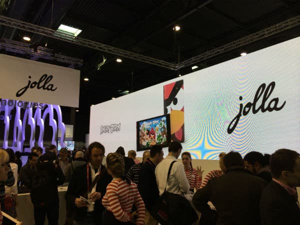 Стенд Jolla на Mobile World Congress 2014