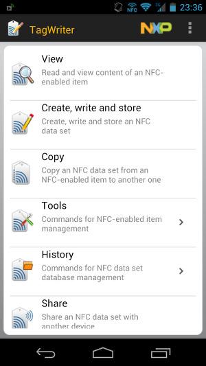 Запись меток в NXP Semiconductors TagWriter