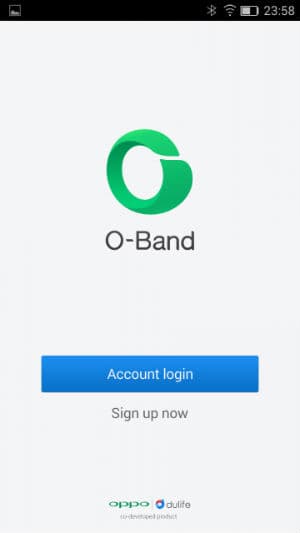 Скриншот приложения Oppo O-Band