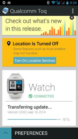 Скриншот приложения Qualcomm Toq