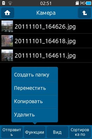 Скриншот Samsung Wave Y