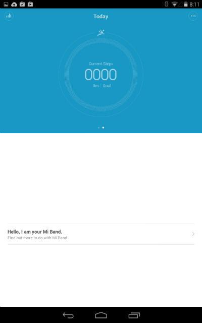 Скриншот приложения Xiaomi Mi Band Скриншот приложения Xiaomi Mi Band
