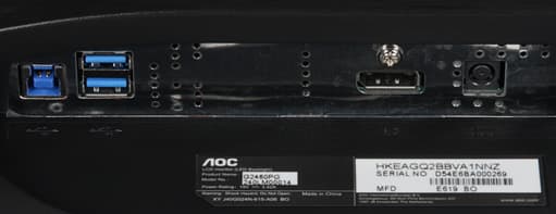 ЖК-монитор AOC G2460PG, разъемы ЖК-монитор AOC G2460PG, разъемы
