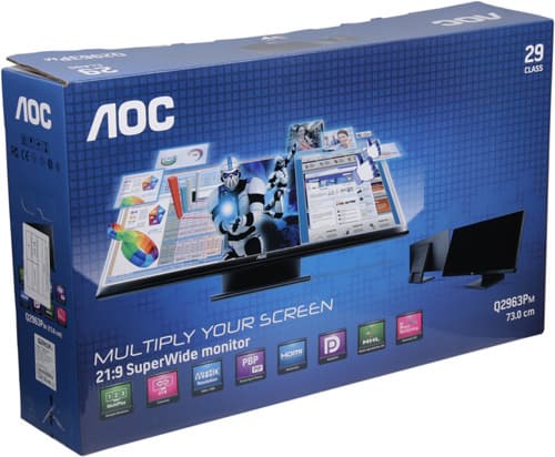 ЖК-монитор AOC q2963Pm, коробка ЖК-монитор AOC q2963Pm, коробка