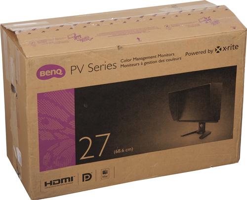 ЖК-монитор BenQ PV270, общий вид ЖК-монитор BenQ PV270, коробка