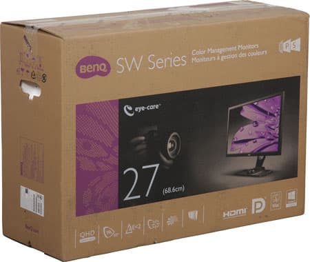 ЖК-монитор BenQ SW2700PT, коробка ЖК-монитор BenQ SW2700PT, коробка