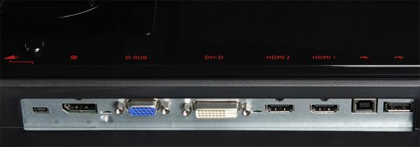 ЖК-монитор BenQ XL2420T, разъемы ЖК-монитор BenQ XL2420T, разъемы