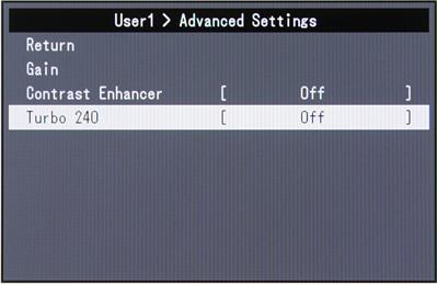 ЖК-монитор Eizo FG2421, меню установок ЖК-монитор Eizo FG2421, меню установок