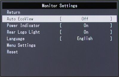 ЖК-монитор Eizo FG2421, меню установок ЖК-монитор Eizo FG2421, меню установок